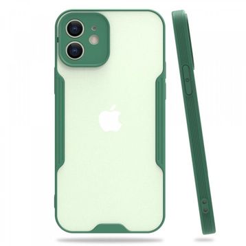 Nefertiya iPhone 12 Platin Yeşil Silikon Kılıf