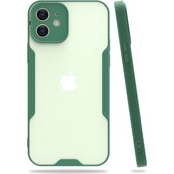 Nefertiya iPhone 12 Platin Yeşil Silikon Kılıf