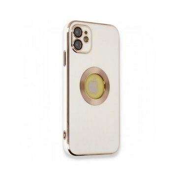 Nefertiya iPhone 12 Store Beyaz Silikon Kılıf