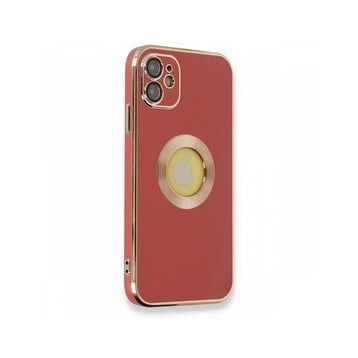 Nefertiya iPhone 12 Store Kırmızı Silikon Kılıf