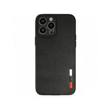 Nefertiya iPhone 13 Pro Loop Siyah Deri Silikon Kılıf