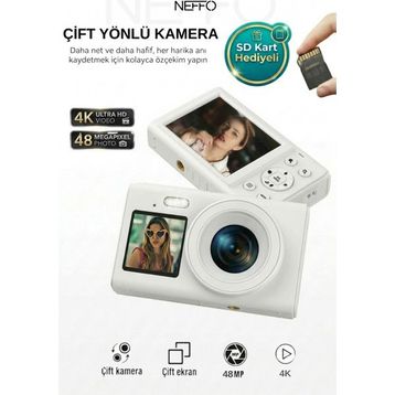 Neffo 48MP Retro Ultra HD Fotoğraf Makinesi