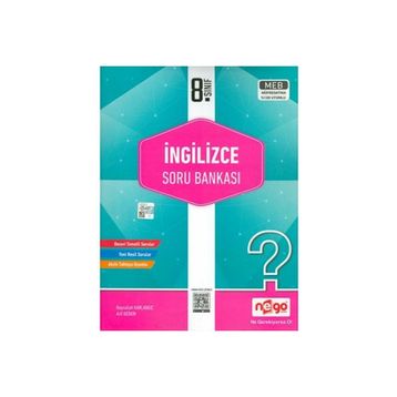 Nego Yayınları 8. Sınıf İngilizce Soru Bankası