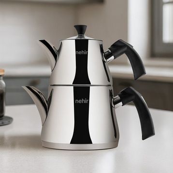 Nehir Almira Maxi Boy Çelik Çaydanlık