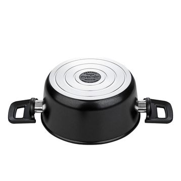 Nehir Galaxy Ceramic Siyah 7 Parça Tencere Seti