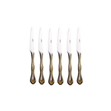 Nehir Lalezar Gold 6'lı Yemek Bıçağı