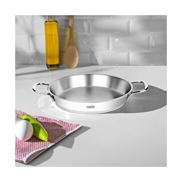 Nehir Silver Çelik 18 cm Kapaksız Omlet Sahan