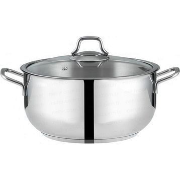Nehir Silver Çelik 24 cm Derin Tencere