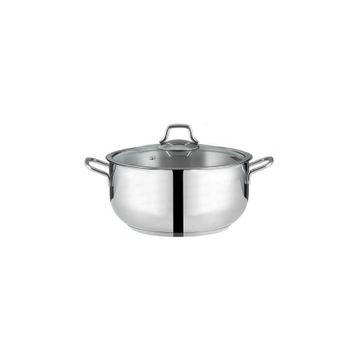 Nehir Silver Çelik 24 cm Derin Tencere