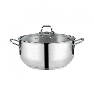 Nehir Silver Çelik 24 cm Derin Tencere
