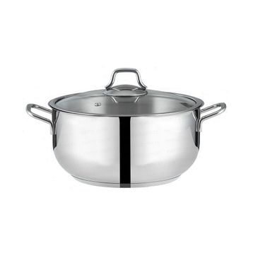 Nehir Silver Çelik 24 cm Derin Tencere