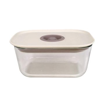 Neoflam Fika Clik Dikdörtgen 470 ml Bej Saklama Kabı