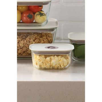 Neoflam Fika Clik Dikdörtgen 470 ml Bej Saklama Kabı