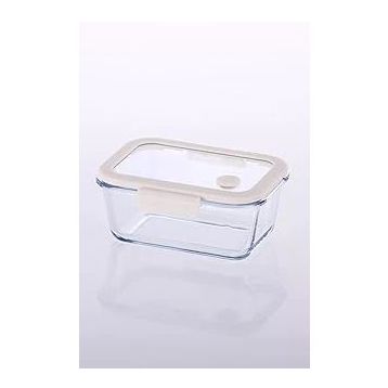 Neoflam Fika Glace Vakumlu Cam 800 ml Bej Saklama Kabı