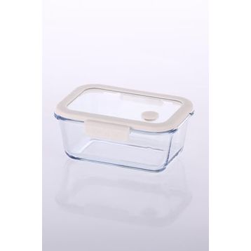 Neoflam Fika Glace Vakumlu Cam 800 ml Bej Saklama Kabı