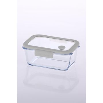 Neoflam Fika Glace Vakumlu Cam 800 ml Gri Saklama Kabı