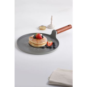 Neoflam Fika Gri 26 cm Alüminyum Döküm Krep Tava