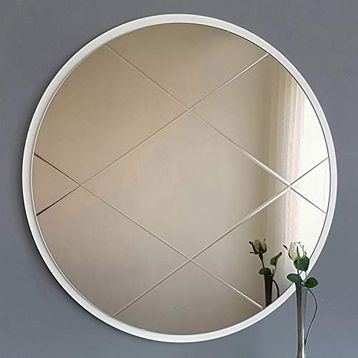 Neostill Bronz Baklava Desen 60 cm Yuvarlak Ayna