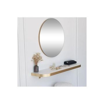 Neostill Gold Kenarlı Yuvarlak 60 cm Ayna