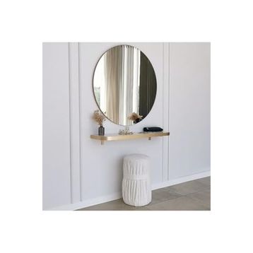 Neostill Gold Kenarlı Yuvarlak 90 cm Ayna