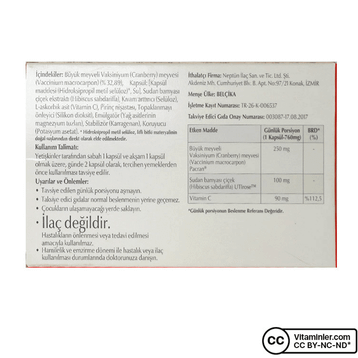 Neptune SistiCran Cranberry İçeren 30 Kapsül