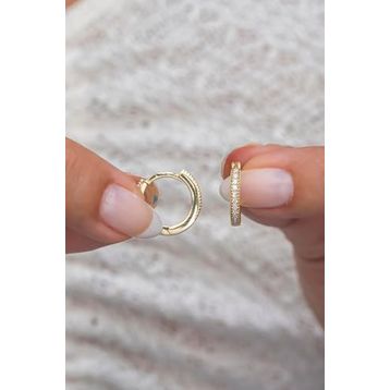 Nereze 925 Ayar 15 mm Tamtur Halka Kadın Gümüş Küpe