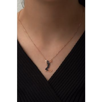 Nereze 925 Ayar Gümüş Anne Bebek Kadın Gümüş Kolye