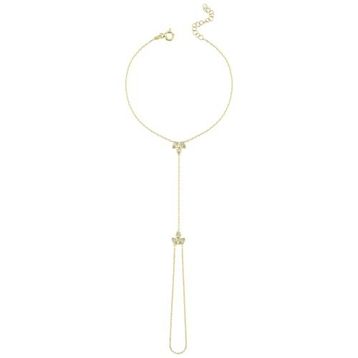 Nereze 925 Ayar Gümüş Gold Kaplama Lotus Çiçeği Şahmeran Bileklik