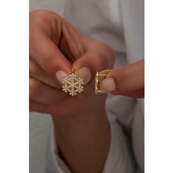 Nereze 925 Ayar Kartanesi Kadın Gümüş Küpe