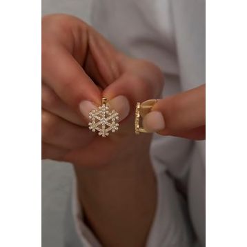 Nereze 925 Ayar Kartanesi Kadın Gümüş Küpe
