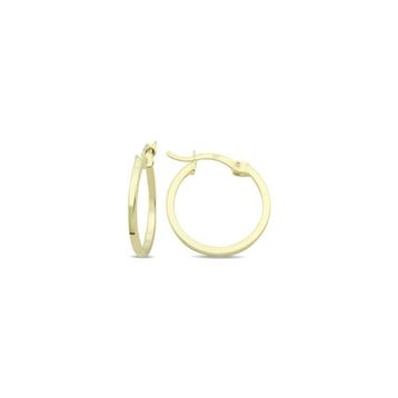 Nereze NRZ998630 925 Ayar Gümüş Gold 15 mm Tamtur Halka Küpe