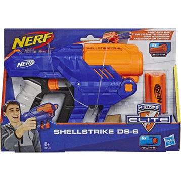 Nerf E6170 Elite Shellstrike DS-6 Oyuncak Tabanca