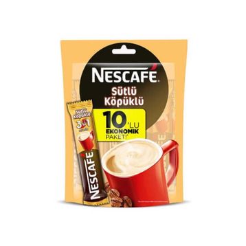 Nescafe 10'lu 3ü1 Arada Sütlü Köpüklü