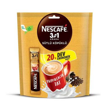 Nescafe 20'li 3ü1 Arada Sütlü Köpüklü Kahve