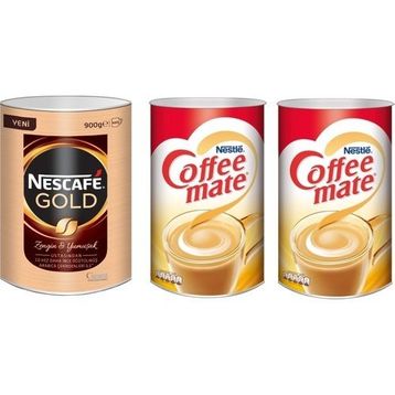 Nescafe Gold 900 gr + Coffee Mate Kahve Kreması (2000 gr 2'li) 4000 gr (2 adet)