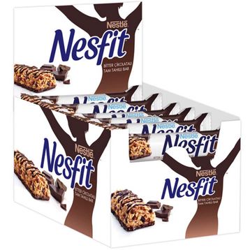 Nesfit 23,5 gr Bitter Çikolatalı Bar (16 adet)