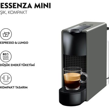Nespresso Essenza Mini C35 Bundle Kahve Makinesi