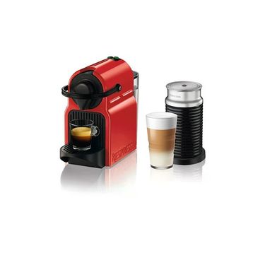 Nespresso Inissia C40 Kırmızı Espresso Kahve Makinesi + Nespresso Aeroccino 3 Süt Köpürtücü