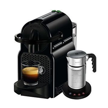 Nespresso İnissia D40 Siyah Kapsül Kahve Makinesi + Nespresso Aeroccino 4 Süt Köpürtücü