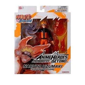 Nessi World 16 cm Bandai Naruto Anime Heroes Naruto Uzumaki Figür ve Aksesuar Seti