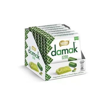 Nestle 55 gr Damak Ezme Antep Fıstığı Parçalı ve Ezmeli Beyaz Çikolata