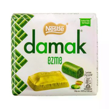 Nestle 55 gr Damak Ezme Antep Fıstığı Parçalı ve Ezmeli Beyaz Çikolata