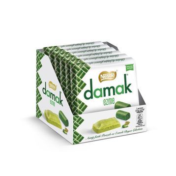 Nestle 55 gr Damak Ezme Antep Fıstığı Parçalı ve Ezmeli Beyaz Çikolata