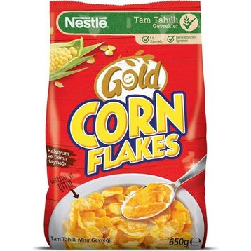 Nestle 650 gr Gold Corn Flakes Tam Tahıllı Mısır Gevreği