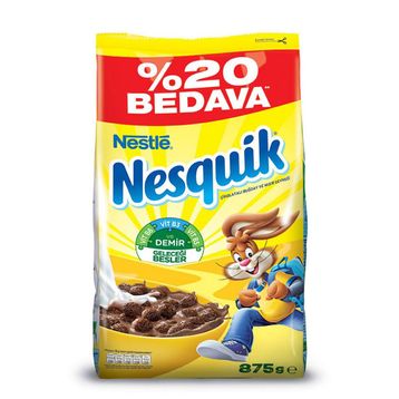 Nestle Nesquik Çikolatalı 875 gr Kahvaltılık Gevrek