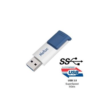 Netac U182 64GB USB3.0 NT03U182N-064G-30BL Bellek