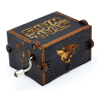 Netavantaj Star Wars Ahşap Çevirmeli Müzik Kutusu