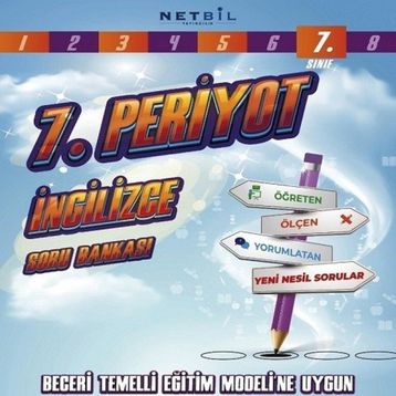 Netbil Yayıncılık 7. Sınıf Periyot İngilizce Soru Bankası