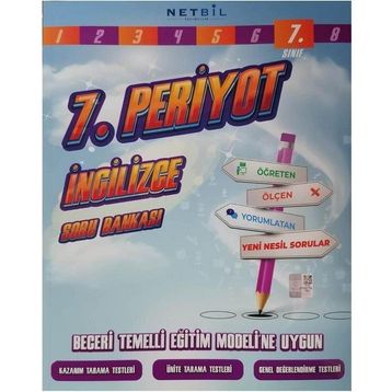 Netbil Yayıncılık 7. Sınıf Periyot İngilizce Soru Bankası