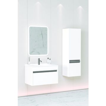 Netdeko Beyaz Duenos 75 cm Banyo Dolabı